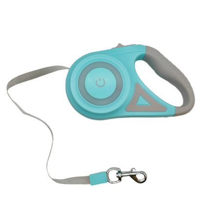Heavy-Duty Retractable Dog Leash with LED Light – 3M & 5M Strong Nylon Pet Lead, Automatic Extension Rope for Large Dogs & Cats